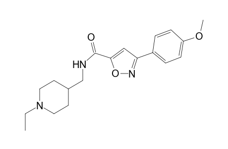5-isoxazolecarboxamide, N-[(1-ethyl-4-piperidinyl)methyl]-3-(4-methoxyphenyl)-