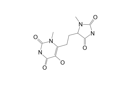 6-[2-(1-METHYL-2,4-IMIDAZOLIDINONE-5-YL)-ETHYL]-5-HYDROXY-1-METHYL-2,4-(1H,3H)-PYRIMIDINEDIONE