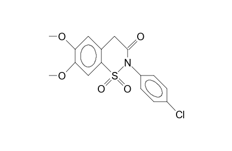 N-(PARA-CHLORPHENYL)-6,7-DIMETHOXY-1,2-BENZOTHIAZIN-3(4H)-ON-1,1-DIOXID