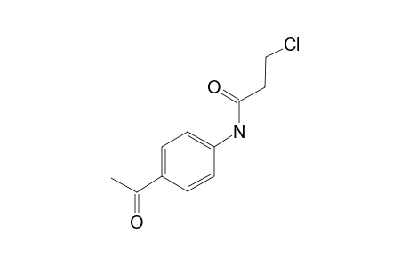 N-(4-Acetylphenyl)-3-chloropropanamide