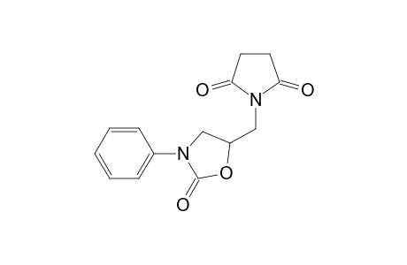 1-(2-oxo-3-phenyloxazolidin-5-ylmethyl)-pyrrolidine-2,5-dione