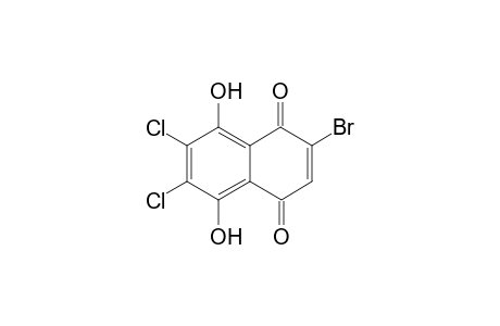 2-Bromo-6,7-dichloro-5,8-dihydroxy-1,4-dihydronaphthalene-1,4-dione