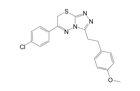 3-[2-(4-Methoxyphenyl)ethyl]-6-(4-chlorophenyl)-7H-1,2,4-triazolo[3,4-b]-1,3,4-thiadiazine