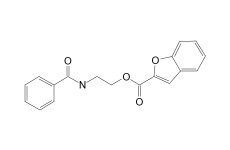 Benzofuran-2-carboxylic acid, 2-(benzoylamino)ethyl ester