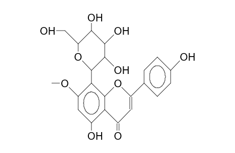 ISOSWERTISIN;5-HYDROXY-7-METHOXY-8-C-BETA-GLUCOPYRANOSYL-FLAVONE