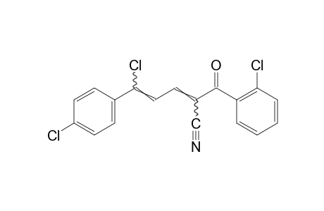 5-chloro-2-(o-chlorobenzoyl)-5-(p-chlorophenyl)-2,4-pentadienenitrile