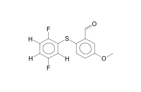 2-(2,5-DIFLUOROPHENYLTHIO)-5-METHOXYBENZALDEHYDE
