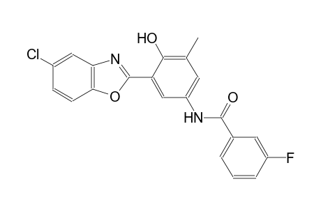 benzamide, N-[3-(5-chloro-2-benzoxazolyl)-4-hydroxy-5-methylphenyl]-3-fluoro-