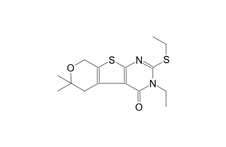 4H-pyrano[4',3':4,5]thieno[2,3-d]pyrimidin-4-one, 3-ethyl-2-(ethylthio)-3,5,6,8-tetrahydro-6,6-dimethyl-