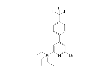 2-bromo-6-(triethylsilyl)-4-(4-(trifluoromethyl)phenyl)pyridine