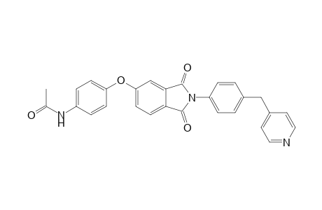 4-(4-Acetamidophenoxy)-N-[4-(4-pyridylmethyl)phenyl]phthalimide