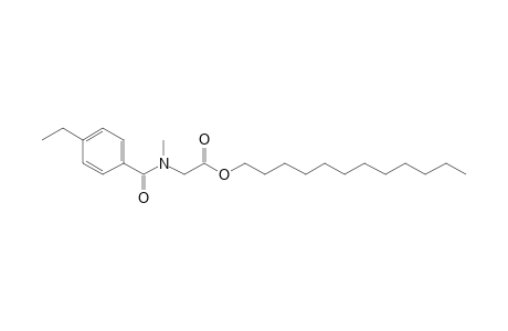 Sarcosine, N-(4-ethylbenzoyl)-, dodecyl ester