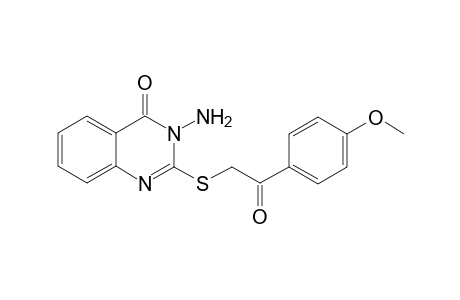 3-Amino-2-[(p-methoxyphenacyl)thio-4(3H)-quinazolinone