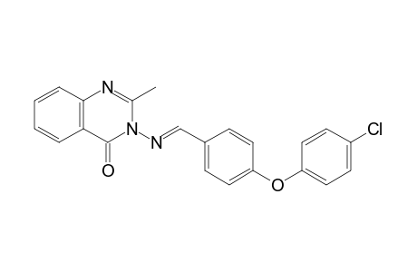 3-({(E)-[4-(4-chlorophenoxy)phenyl]methylidene}amino)-2-methylquinazolin-4(3H)-one