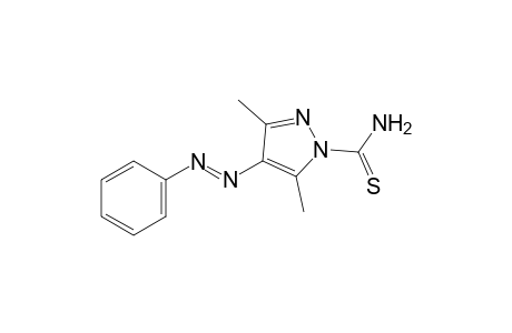 3,5-dimethyl-4-(phenylazo)thiopyrazole-1-carboxamide