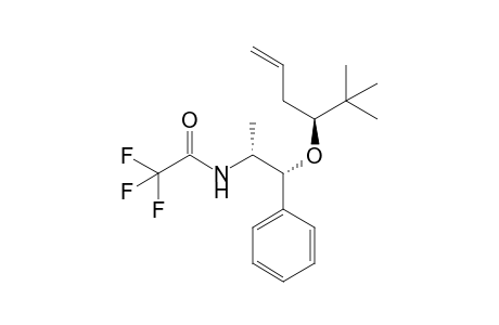 N-[(1R,2R)-1-[(3S)-2,2-dimethylhex-5-en-3-yl]oxy-1-phenyl-propan-2-yl]-2,2,2-tris(fluoranyl)ethanamide