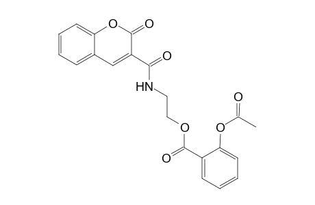 2-([(2-Oxo-2H-chromen-3-yl)carbonyl]amino)ethyl 2-(acetyloxy)benzoate