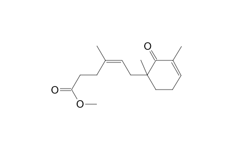 Methyl 6-(1,3-dimethyl-2-oxocyclohex-3-en-1-yl)-4-methylhex-4-enoate