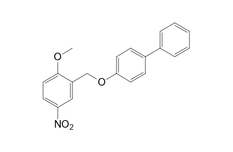 4-biphenylyl 2-methoxy-5-nitrobenzyl ether