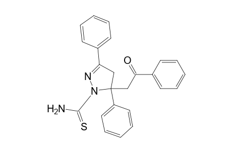 1H-Pyrazole-1-carbothioamide, 4,5-dihydro-5-(2-oxo-2-phenylethyl)-3,5-diphenyl-