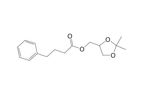 (2,2-Dimethyl-1,3-dioxolan-4-yl)methyl 4-phenylbutanoate