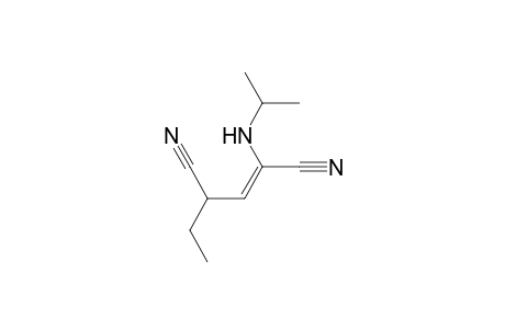 2-Pentenedinitrile, 4-ethyl-2-[(1-methylethyl)amino]-, (E)-