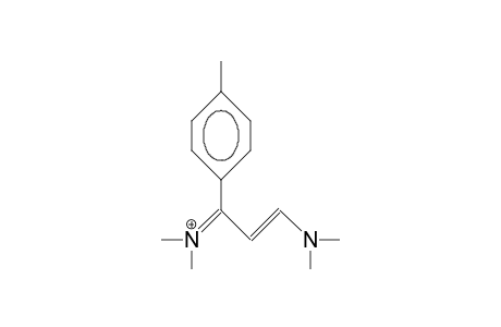 3-Dimethylamino-1-dimethyliminio-1-(4-tolyl)-2-propene cation