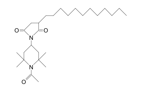 N-(1-Acetyl-2,2,6,6-tetramethyl-4-piperidinyl)-2-dodecyl-succinimide