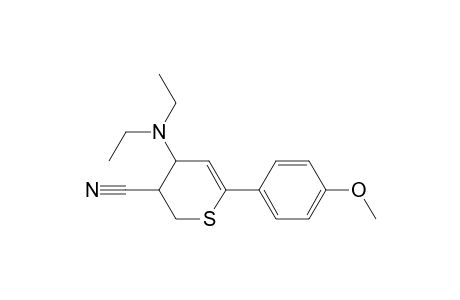 4-Diethylamino-3-cyano-6-(4-methoxy-phenyl)-3,4-dihydro-2H-thiopyran