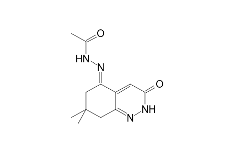 N'-((5E)-7,7-Dimethyl-3-oxo-2,6,7,8-tetrahydro-5(3H)-cinnolinylidene)acetohydrazide