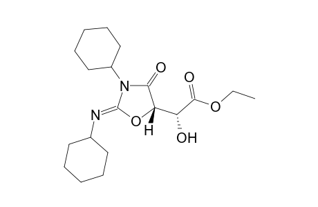 (R)-ethyl 2-((S)-3-cyclohexyl-2-(cyclohexylimino)-4-oxooxazolidin-5-yl)-2-hydroxyacetate