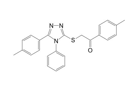 2-{[4-Phenyl-5-(p-tolyl)-4H-1,2,4-triazol-3-yl]thio}-1-(p-tolyl)ethan-1-one