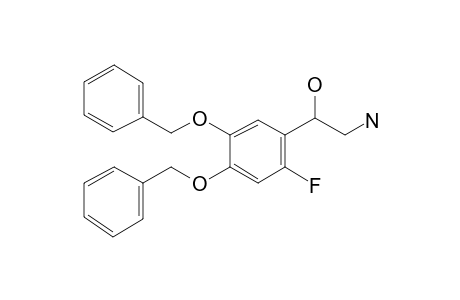 Benzenethanamine, 4,5-dibenzyloxy-2-fluoro-.beta.-hydroxy-