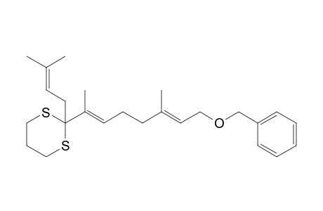 2-((2E,6E)-8-(benzyloxy)-6-methylocta-2,6-dien-2-yl)-2-(3-methylbut-2-en-1-yl)-1,3-dithiane