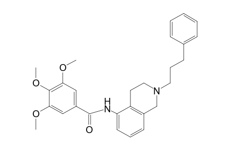 N-(2-(3-phenylpropyl)-1,2,3,4-tetrahydro-5-isoquinolyl]-3,4,5-trimethoxybenzamide