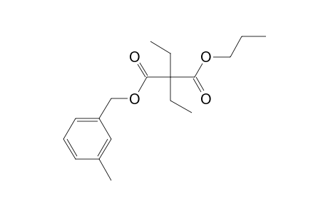 Diethylmalonic acid, 3-methylbenzyl propyl ester