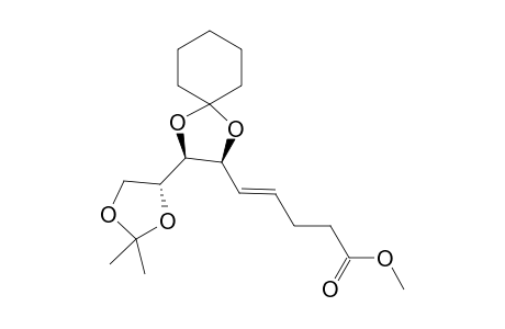 Ethyl E-(6S,7S,8R)-6,7-cyclohexylidenedioxy-8,9-isopropylidenedioxy-4-nonenoate