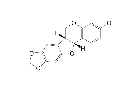 (+)-MAACKIAIN;(+)-3-HYDROXY-8,9-METHYLENEDIOXYPTEROCARPAN