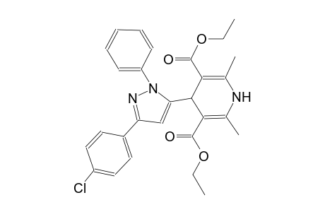 diethyl 4-[3-(4-chlorophenyl)-1-phenyl-1H-pyrazol-5-yl]-2,6-dimethyl-1,4-dihydro-3,5-pyridinedicarboxylate