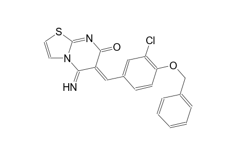 (6Z)-6-[4-(benzyloxy)-3-chlorobenzylidene]-5-imino-5,6-dihydro-7H-[1,3]thiazolo[3,2-a]pyrimidin-7-one