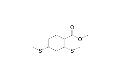 2,4-bis(methylthio)-1-cyclohexanecarboxylic acid methyl ester