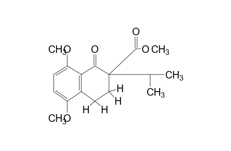 5,8-dimethoxy-2-isopropyl-1-oxo-1,2,3,4-tetrahydro-2-naphthoic acid, methyl ester