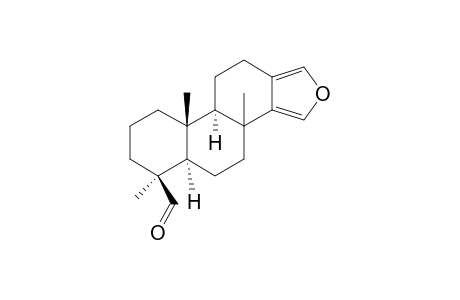 18-Nor-16-oxaandrosta-13(17),14-diene-4-carboxaldehyde, 4,8-dimethyl-, (4.beta.,5.alpha.)-