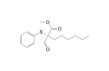 Methyl R-(+)-2-Formyl-2-(phenylthio)octanoate
