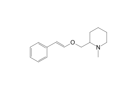 E/Z-1-Methyl-2-[[(2-phenylethenyl)oxy]methyl]piperidine