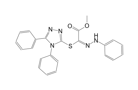 methyl (2E)-[(4,5-diphenyl-4H-1,2,4-triazol-3-yl)sulfanyl](phenylhydrazono)ethanoate