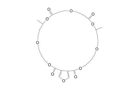 10,20-DIMETHYL-3,7,11,15,19,23,27,31-OCTAOXABICYCLO-[27.3.0]-DOTRIACONTA-1(32),29-DIENE-2,12,18,29-TETRONE