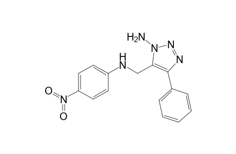 1-AMINO-5-(p-NITRO-PHENYL)-AMINO-METHYL-4-PHENYL-1,2,3-TRIAZOLE