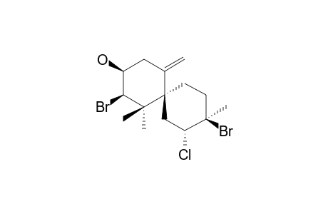 (2R,3S,6R,8R,9R)-2,9-dibromo-8-chloro-1,1,9-trimethyl-5-methylidenespiro[5.5]undecan-3-ol