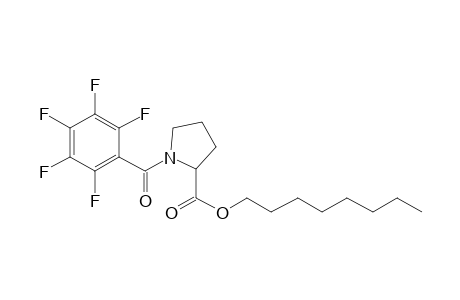 L-Proline, N-(pentafluorobenzoyl)-, octyl ester